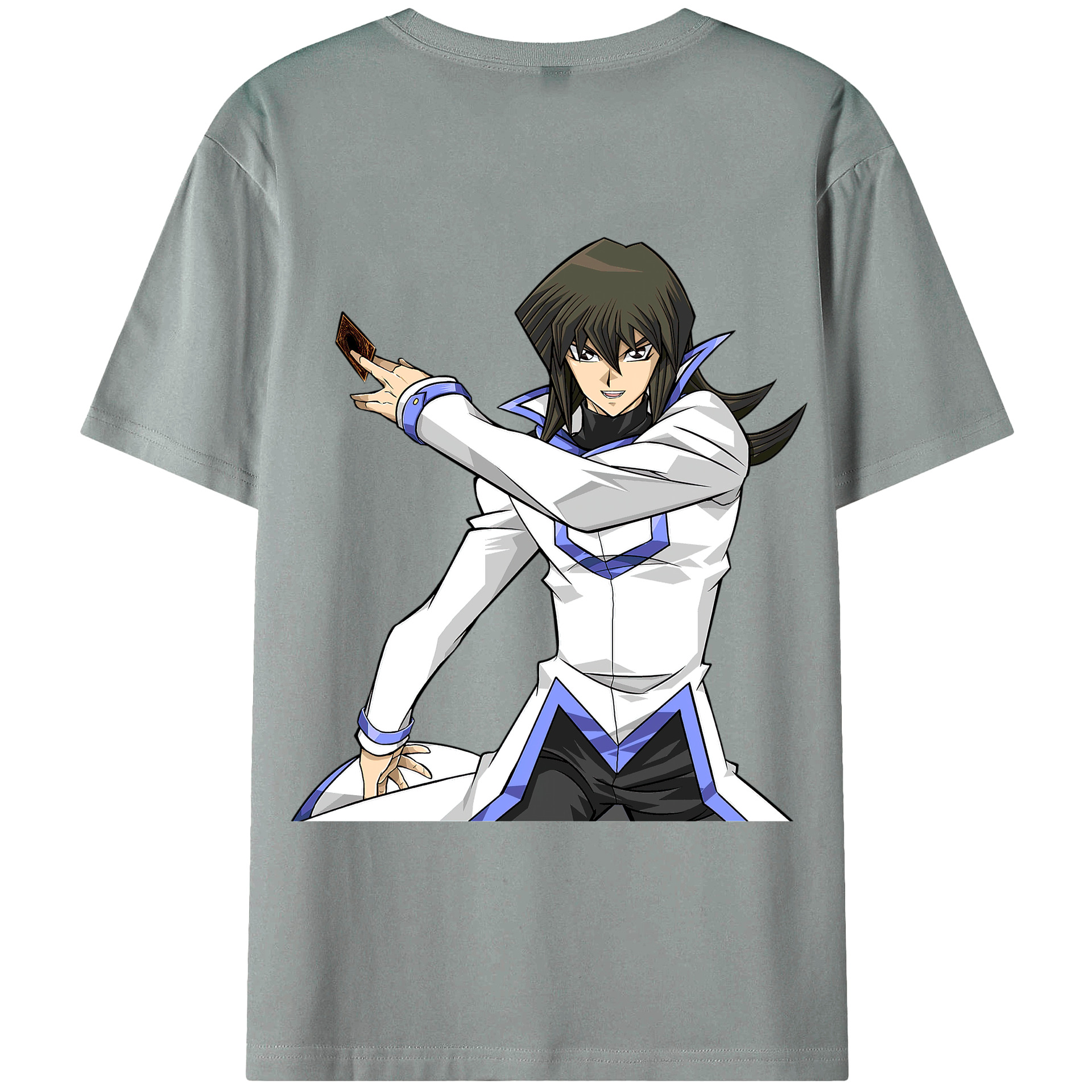 （画像用） 遊☆戯☆王 Yu-Gi-Oh! 綿100％ メンズ半袖Tシャツ（バックプリント） 通気性